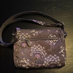 NWOT $135 Vera Bradley Floral Dandelion Wishes Midtown Hipster Crossbody Handbag